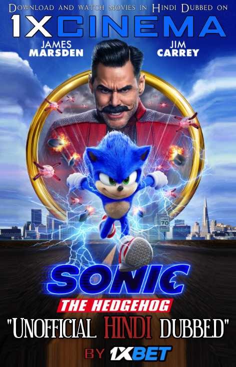 DOWNLOAD Sonic the Hedgehog (2020) Full Movie (Hindi Dubbed) HDRip 720p BY 1XBET ON 1XCinema
