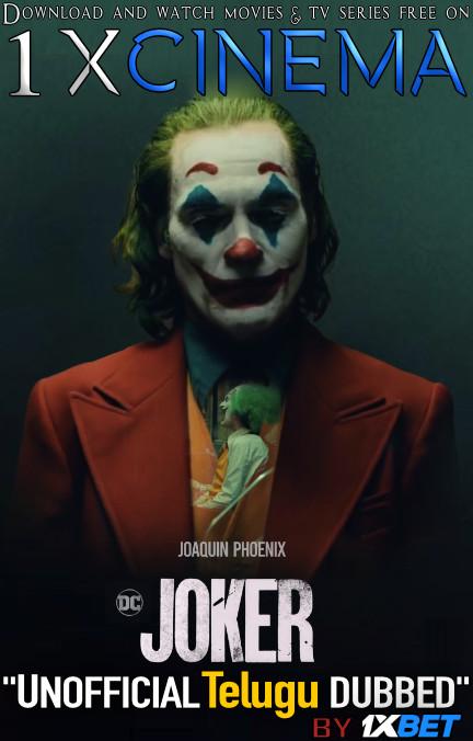 Download Joker (2019) Dual Audio [Telugu (Unofficial Dubbed) + English (ORG)] Web-DL 720p HD [1XBET Film]  , Watch Joker  Full Movie Online Free on 1XCinema.com .